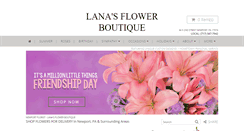 Desktop Screenshot of lanasflowerboutique.net
