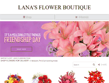 Tablet Screenshot of lanasflowerboutique.net